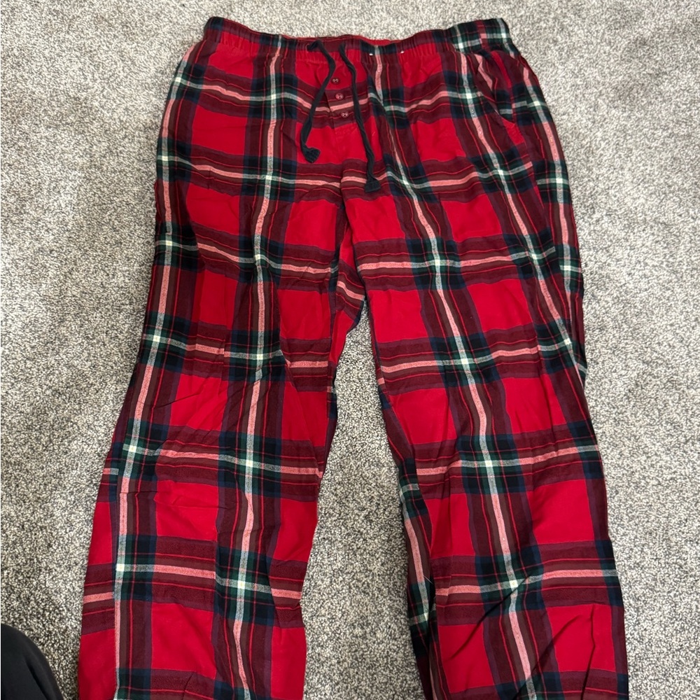 Stars Above Red and Green Plaid Lounge Pants